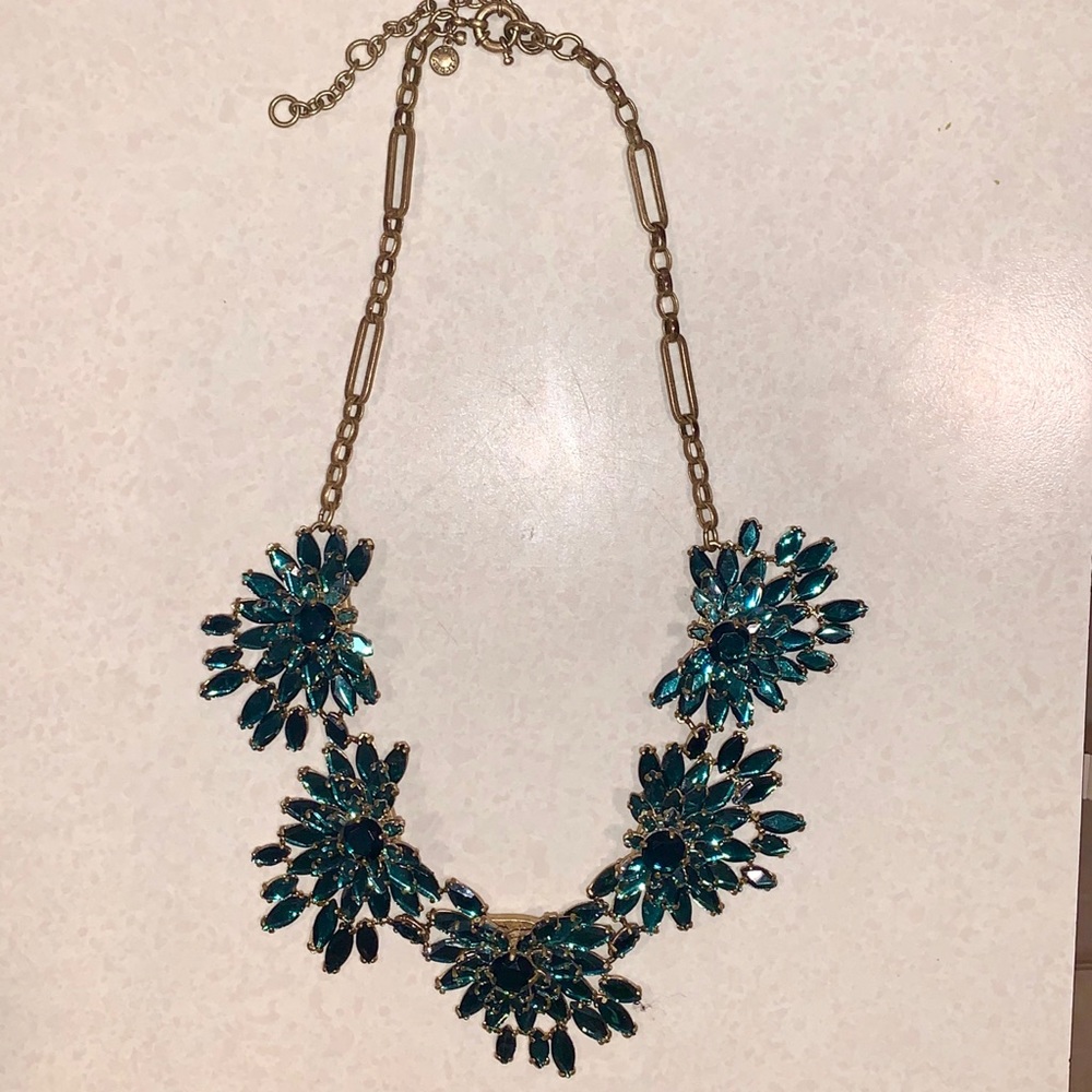Emerald Statement Necklace - image 1